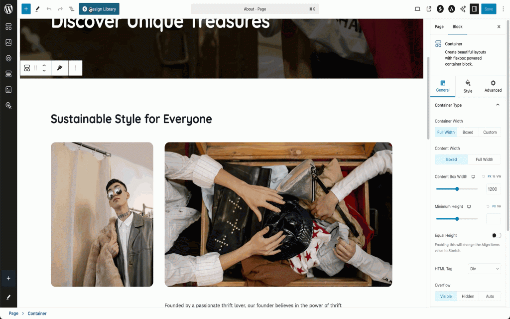 Pre-Designed Patterns and Templates