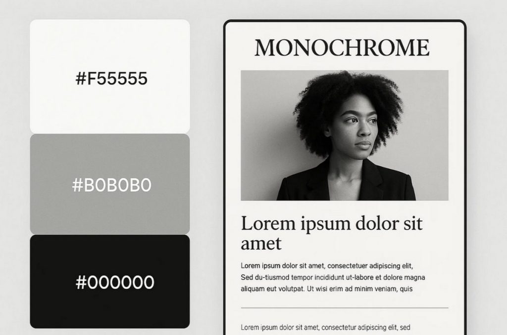 Monochrome: Multiple Grays and Black