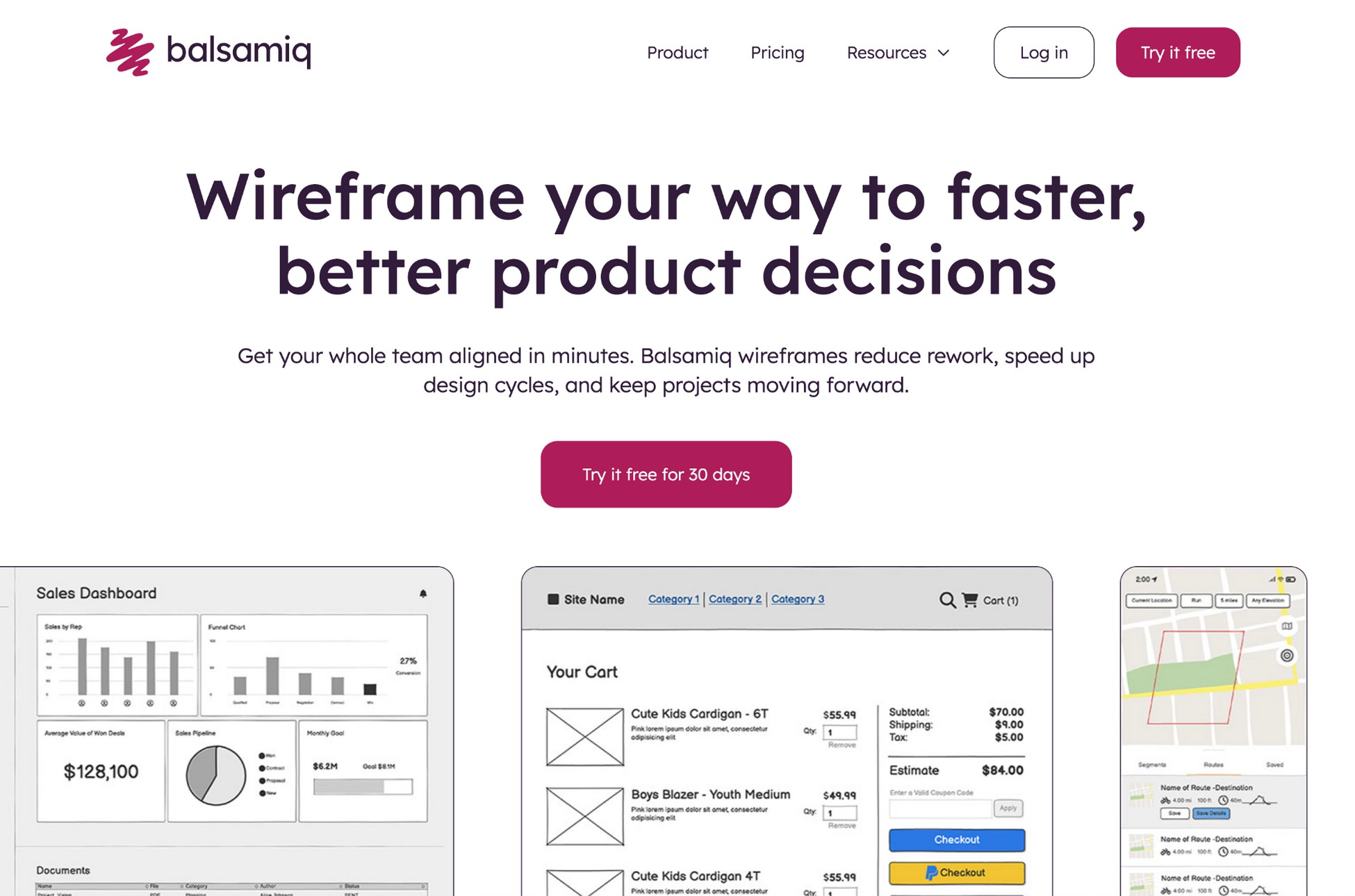balsamiq wireframing tool