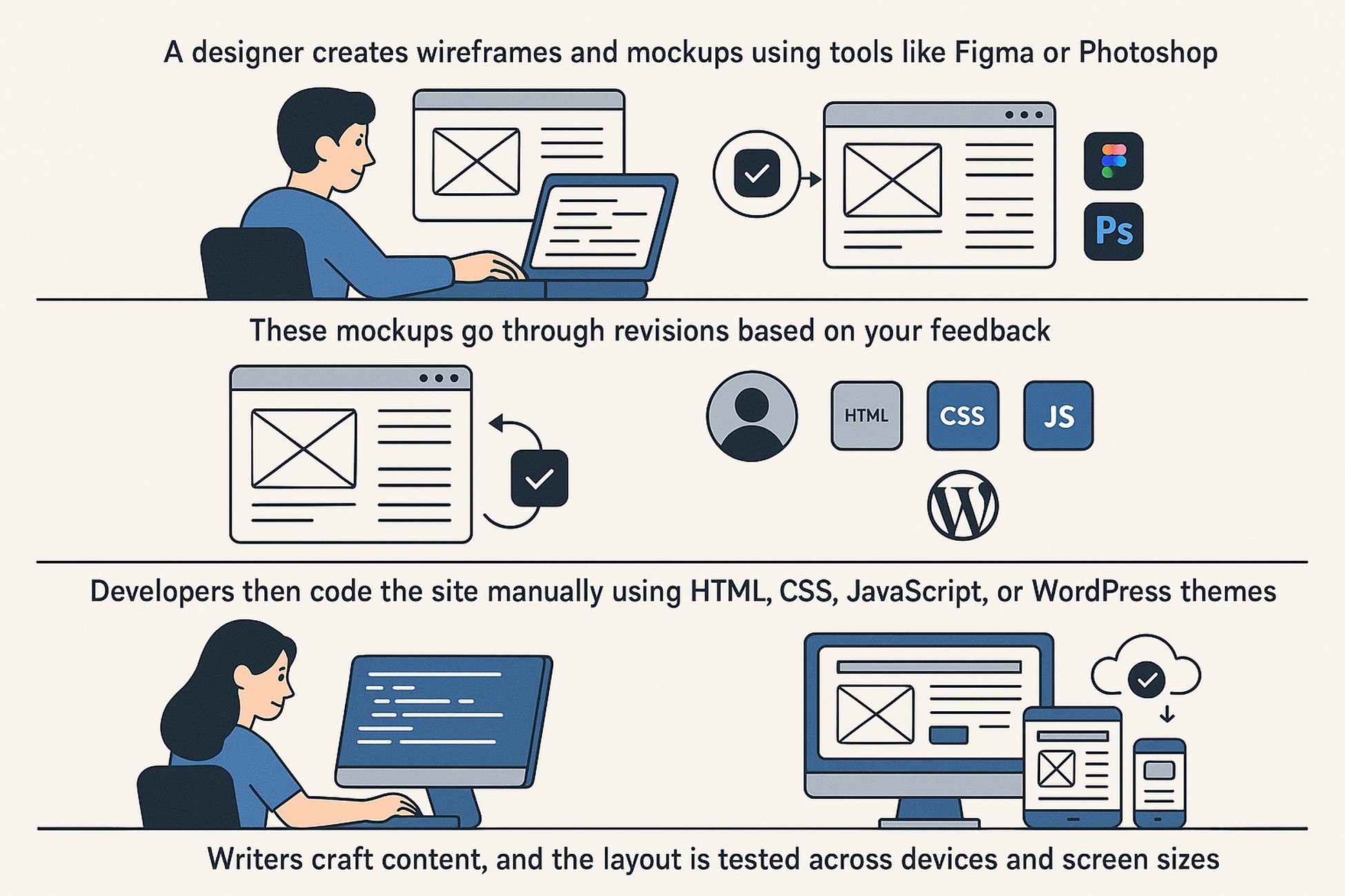 traditional web design cycle