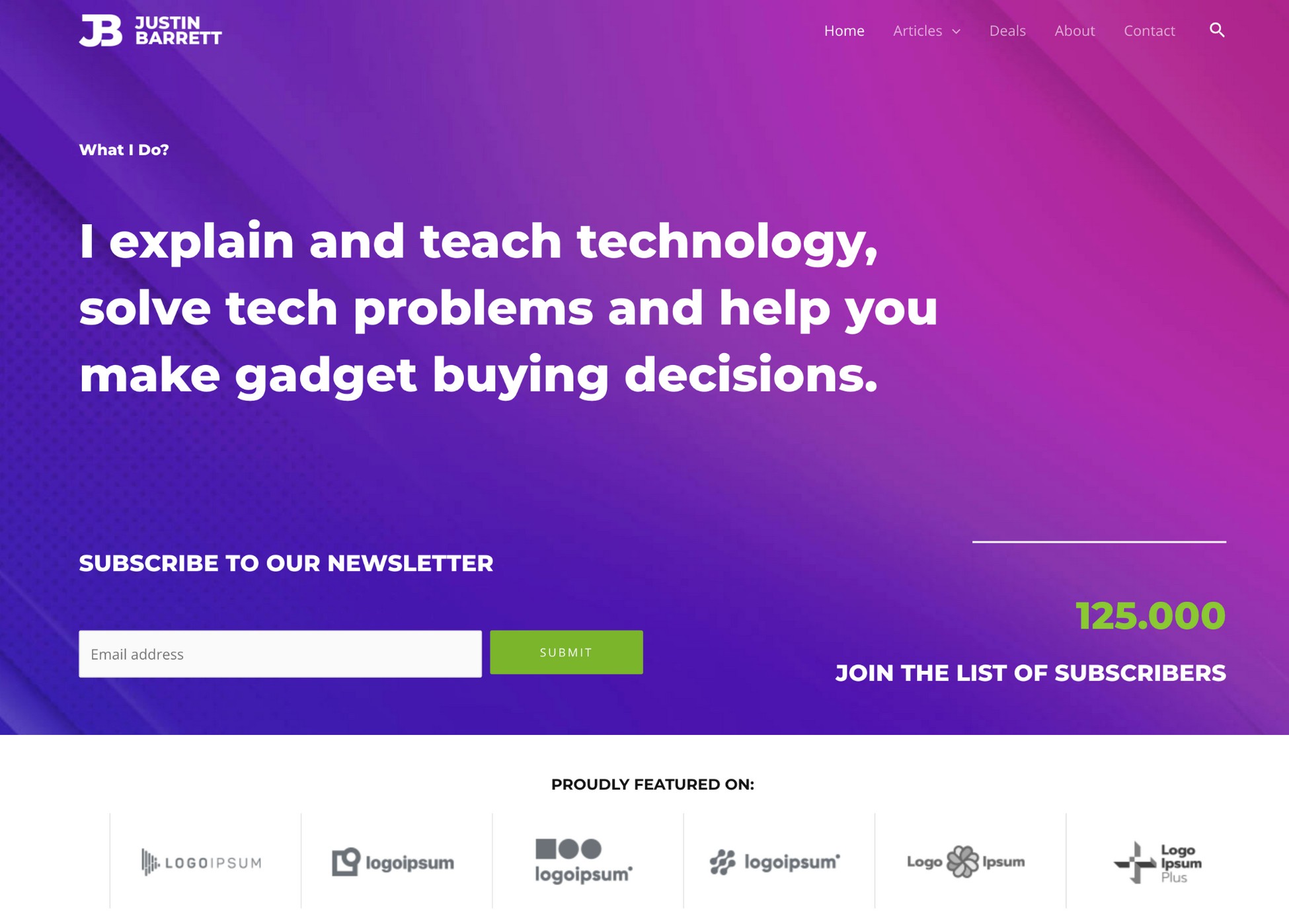 starter template for affiliate marketing