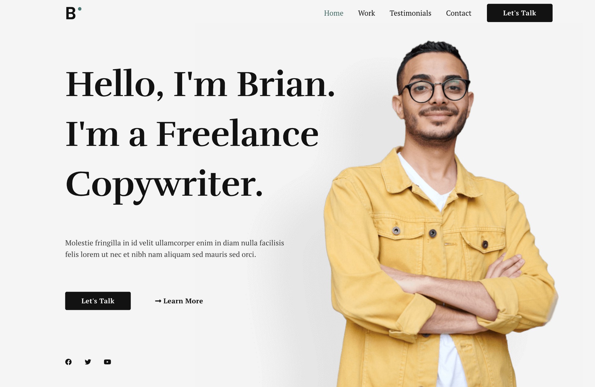 starter template for freelance services