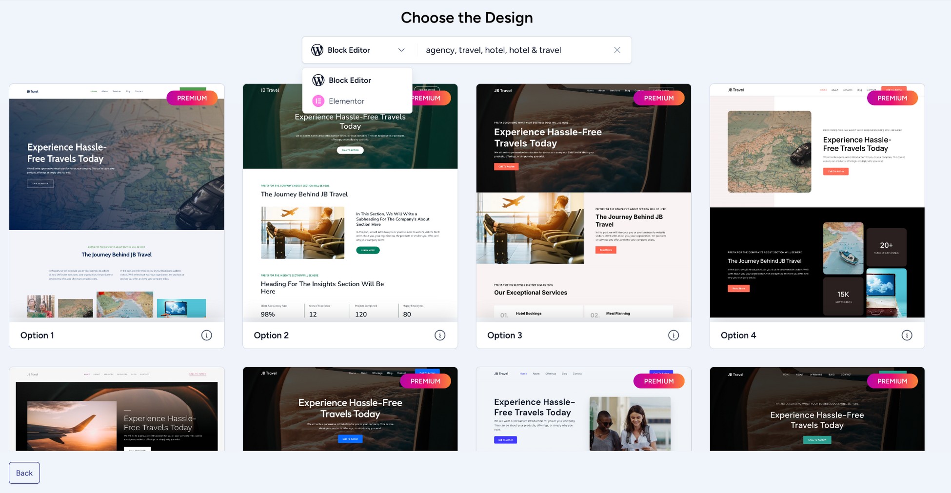 multiple designs and layouts created by zipwp